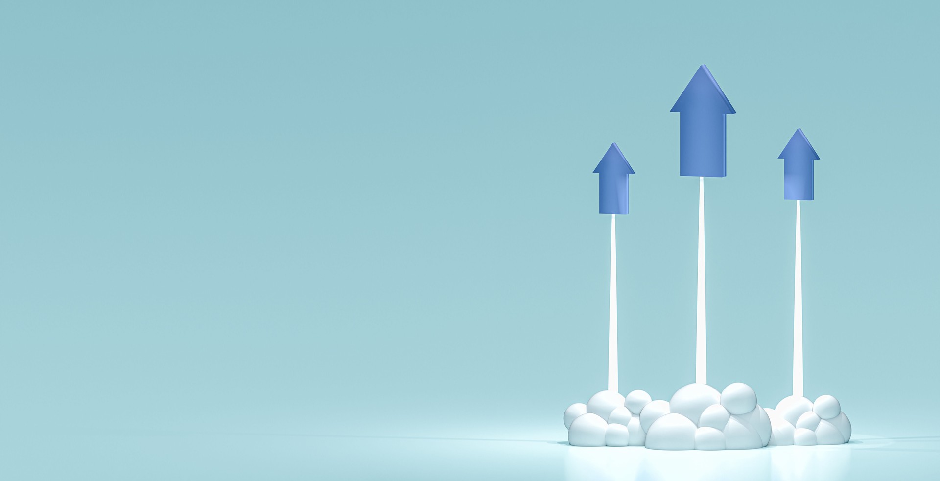 el rápido crecimiento de los indicadores económicos. crecimiento económico y financiero. Banner web de gráfico de crecimiento de cohetes. gráfico de crecimiento rápido. Concepto de datos financieros. Gráfico de barras y crecimiento. Renderizado 3D